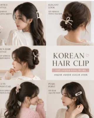 Kẹp tóc Hàn Quốc phối theo nhiều phong cách khác nhau