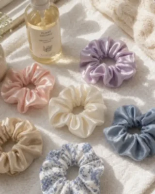 Review Scrunchie Mina Bloom với các mẫu scrunchie nữ tính nhẹ nhàng