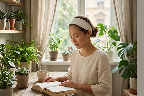 Băng đô không gây ngứa bằng cotton hữu cơ cho da nhạy cảm