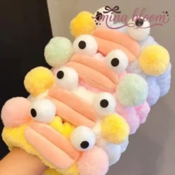 Băng đô rửa mặt cài lông mềm Mina Bloom
