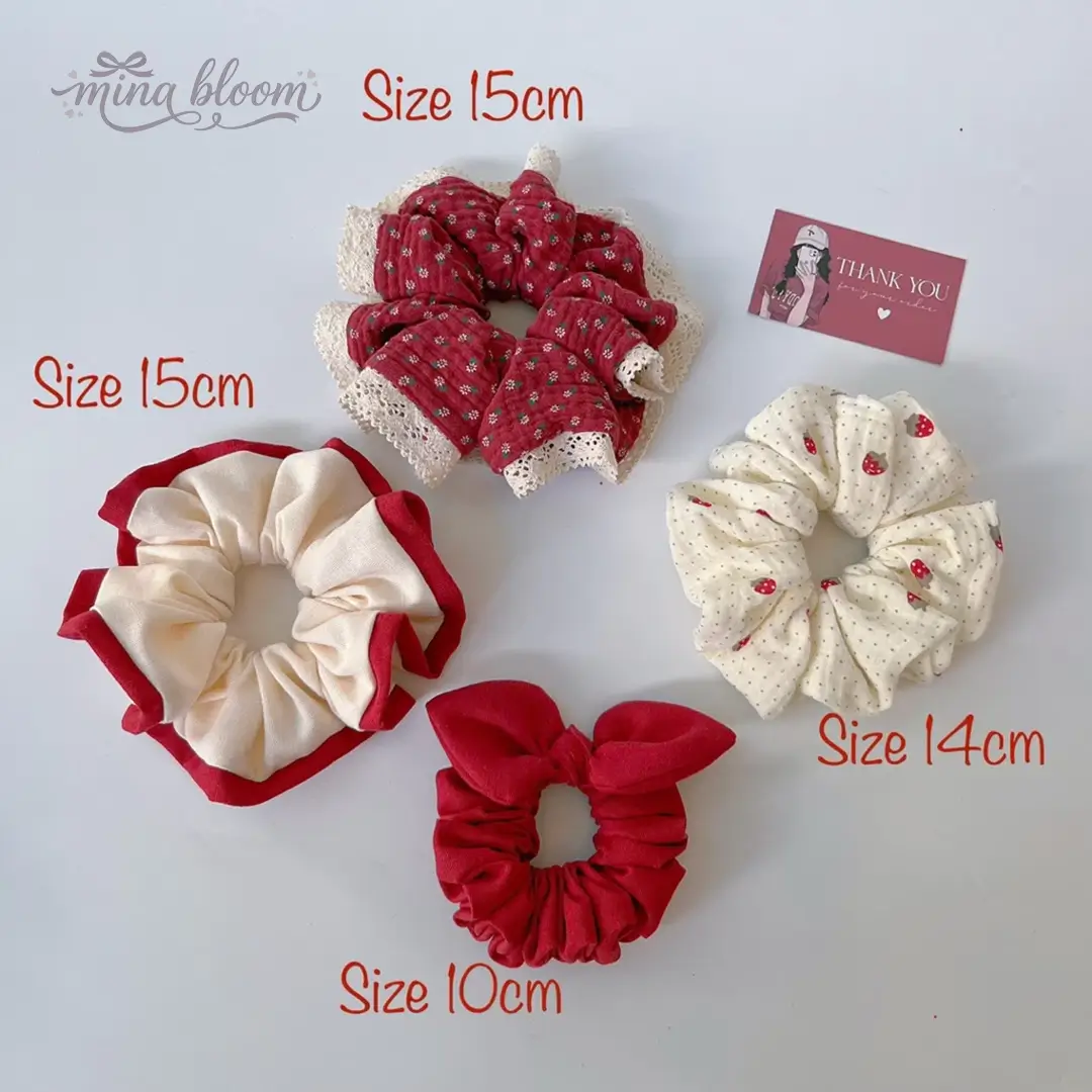 Gửi trao bình yên với hộp quà scrunchies đỏ Mina Bloom - Ảnh 4