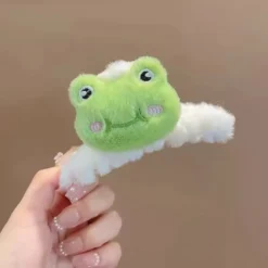Kẹp tóc lông thú Mina Bloom ếch con dễ thương