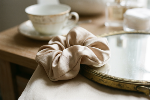Scrunchie lụa không gãy tóc